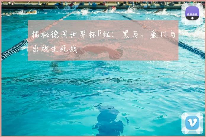 揭秘德国世界杯E组：黑马、豪门与出线生死战